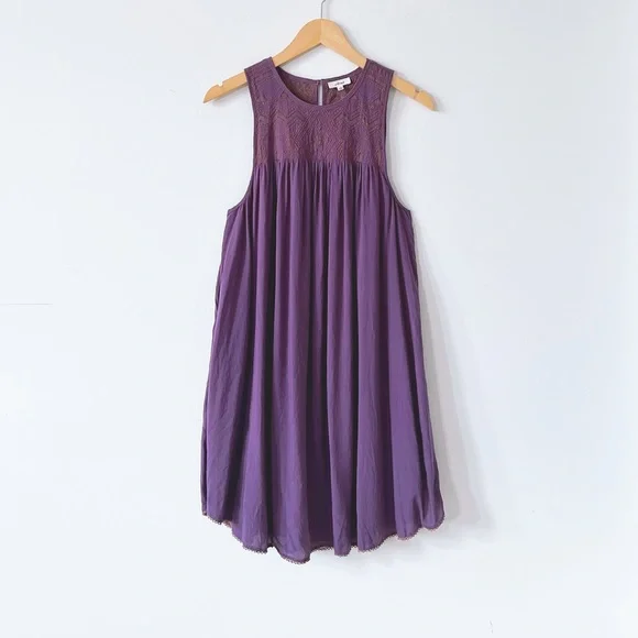 HostPick Aritzia Wilfred Allier Dress Mauvish Purple Sleeveless Mini Flowy Sz XS - Picture 1 of 16